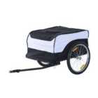 HOMCOM Folding Storage Bicycle Trailer Cargo w/ Cover