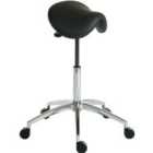 Teknik Perch Sit/Stand Height-Adjustable Stool - Black
