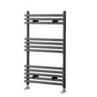 Towelrads Liquid Round Tube Anthracite Heated Towel Rail Radiator - Various Heights Available