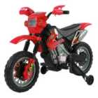 HOMCOM Kids Electric Ride On Motorbike 6V Battery Power - Red