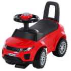 HOMCOM 3-in-1 Ride On Car Walker/Push-Along/Slider - Red