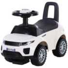 HOMCOM 3-in-1 Ride On Car Walker/Push-Along/Slider - White