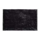 Allure Newbury Chenille Bath Mat - Charcoal