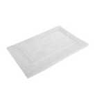 Allure Marlborough Bamboo Bath Mat - White