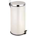 Premier Housewares 30L Pedal Bin - Cream