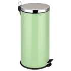 Premier Housewares 30L Pedal Bin - Pale Green