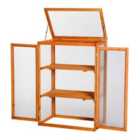 Outsunny Wooden Cold Frame Greenhouse