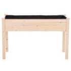 Outsunny Raised Wooden Planter
