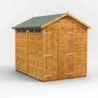 Power Apex 8' x 6' Double Door Security Shed