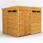 Power Pent 8' x 6' Double Door Security Shed