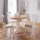 Julian Bowen Davenport Round Pedestal Table