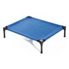 PawHut Portable Elevated Pet Bed - Blue