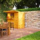 Power 6' x 4' Pub Shed Garden Bar