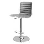 Solstice Titan High Back PU Barstool - Grey