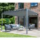 Norfolk Collection Pandora 3x3m Leaf Gazebo Pergola - Grey
