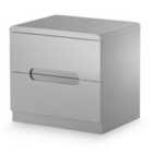 Julian Bowen Manhattan 2 Drawer Bedside Drawer Grey