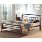 Franklin Bed King Size Black/Dark Oak