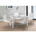 Julian Bowen Taku Dining Table Satin White