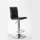 Solstice Titan High Back PU Barstool - Black