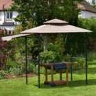 Glendale BBQ Shelter Gazebo - Mocha