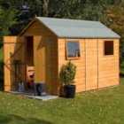 Rowlinson Premier Range 6ft x 10ft Wooden Apex Garden Shed