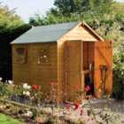 Rowlinson Premier Range 6ft x 8ft Wooden Apex Garden Shed