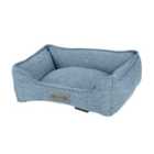 Scruffs Manhattan Small Box Pet Bed - Denim Blue