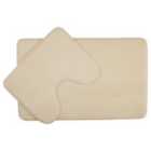 Premier Housewares Soak Bath Mat Set - White