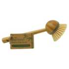 JVL Bamboo Retro Dish Brush - Brown