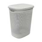 JVL 52 Litre Droplette Laundry Basket - Ice Grey