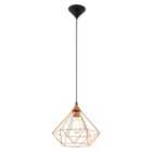 Tarbes Geometric Copper Pendant Large