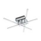 Lasana Criss-Cross Chrome Ceiling Light