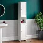 Bath Vida Priano 2 Door Tall Cabinet - White
