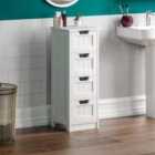 Bath Vida Priano 4 Drawer Freestanding Unit - White