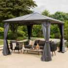 Norfolk Collection Runcton 3x3m Polycarbonate Gazebo - Anthracite