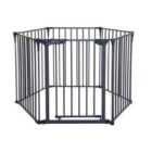 Dreambaby Royal Converta 3 In 1 Metal Playpen, Wide Barrier, Fire Barrier Charcoal