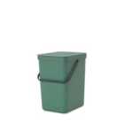 Brabantia Sort & Go Waste Bin, 25L - Green
