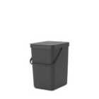 Brabantia Sort & Go Waste Bin, 25L - Grey