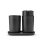 Brabantia ReNew Bathroom Accessory set of 3 - Dark Grey