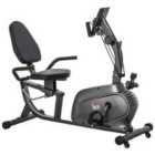 HOMCOM Exercise Training Stationary Cycling Bike w/ LCD Monitor & Pad Holder