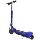 HOMCOM Folding Kids Electric Scooter 7-14 Adjustable Battery Power PU Wheels - Blue