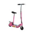 HOMCOM Teen Foldable E-Scooter Electric Battery 12V 120W w/ Brake Kickstand - Pink