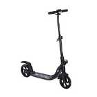 HOMCOM Folding Kick Scooter Teens Adult Ride On Adjustable 2 Big Wheels - Black