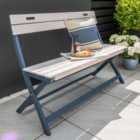 Florenity Galaxy Folding Bench - Grey/Blue