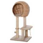 PawHut Cat Climb Activity Center - Beige