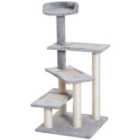 PawHut Cat Climbing Activity Centre -Grey/Beige