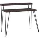 Dorel Haven Retro Desk with Riser - Espresso