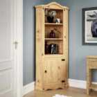Corona 1 Door Corner Bookcase