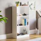 Cambridge 3 Tier Medium Bookcase White