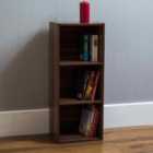 Oxford 3 Tier Cube Bookcase Walnut